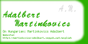 adalbert martinkovics business card